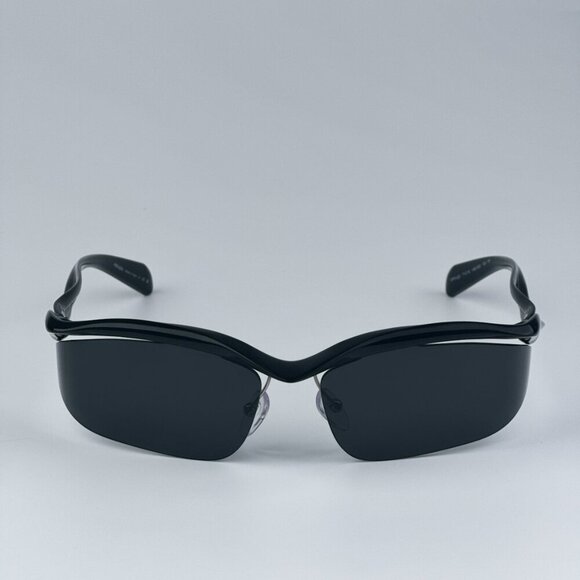 Prada PRA25S 1AB5S0 BRAND NEW Sunglasses Black Dark Grey Cat Eye Unisex - Picture 6 of 13